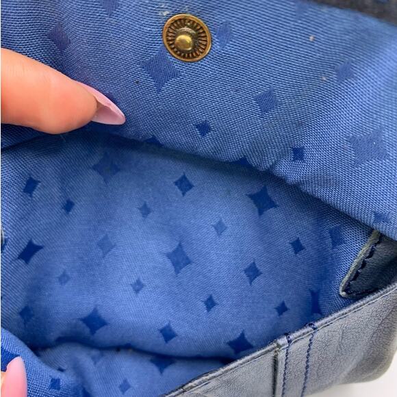 Vintage Fossil Gray Blue Wallet - Picture 10 of 12